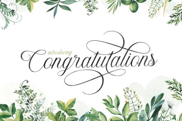 Discover the Elegance of the Congratulations Font