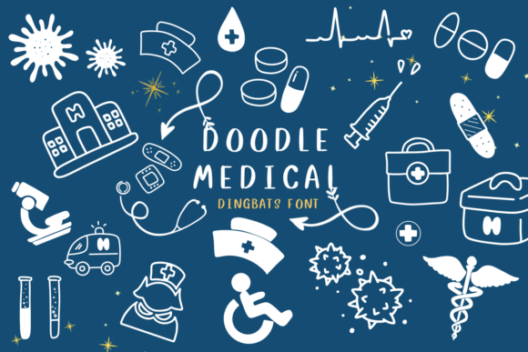 Doodle Medical: Sketched Font for Creative Projects