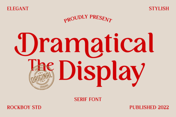 Dramatical the Display: The Elegant Serif Font for Every Creator
