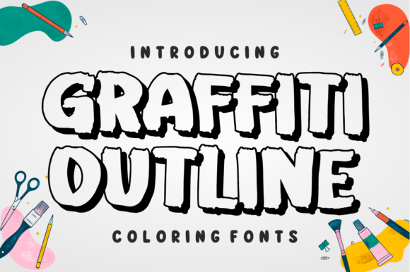 Graffiti Outline: A Practical Look at the Coloring Display Font