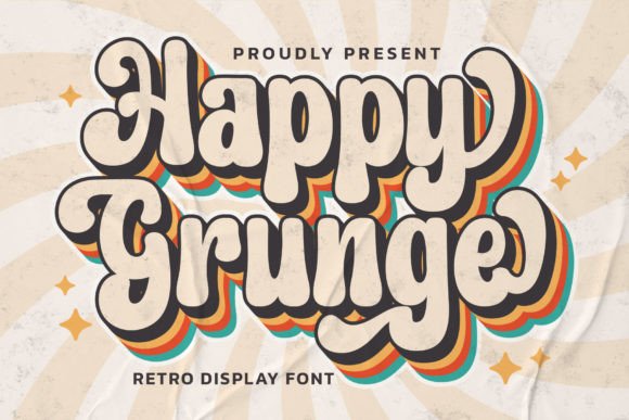Happy Grunge: Channeling Retro Groove in Modern Visual Design