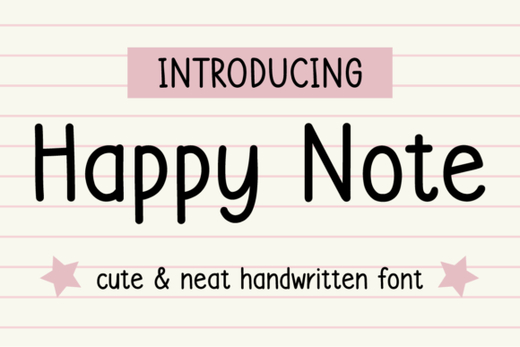 Happy Note: The Handwritten Font That Adds Joy to Your Work