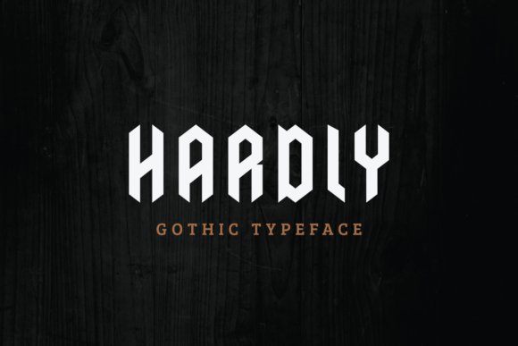 Hardly: The Gothic Font Bridging Vintage Craft and Modern Design