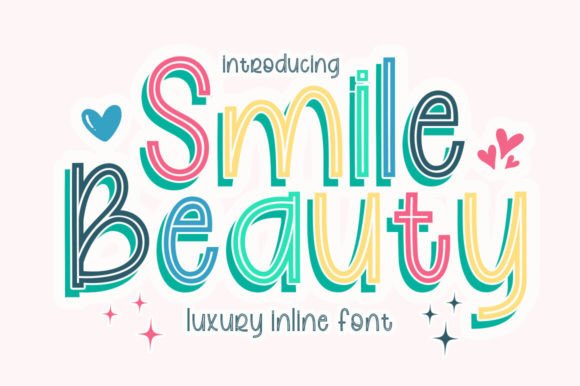 Smile Beauty: The Inline Font with a Shadow That Elevates Your Design