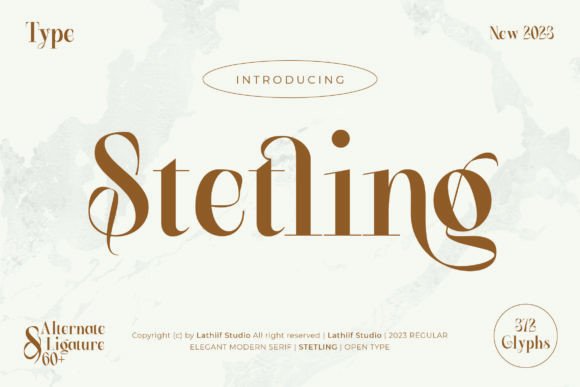 Stetling - Elegant Modern Serif: A Typeface for Timeless Design