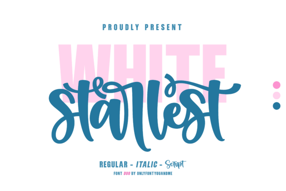 The Art of Contrast: Understanding the Dynamic Appeal of the White Starlest Font Duo