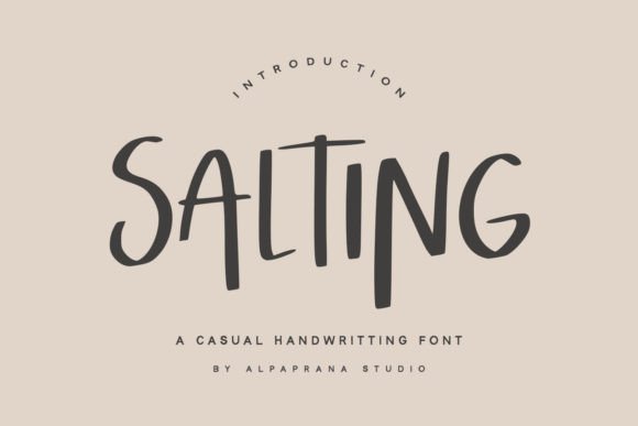 The Organic Edge: How Salting Font Bridges Handcrafted Authenticity and Modern Branding